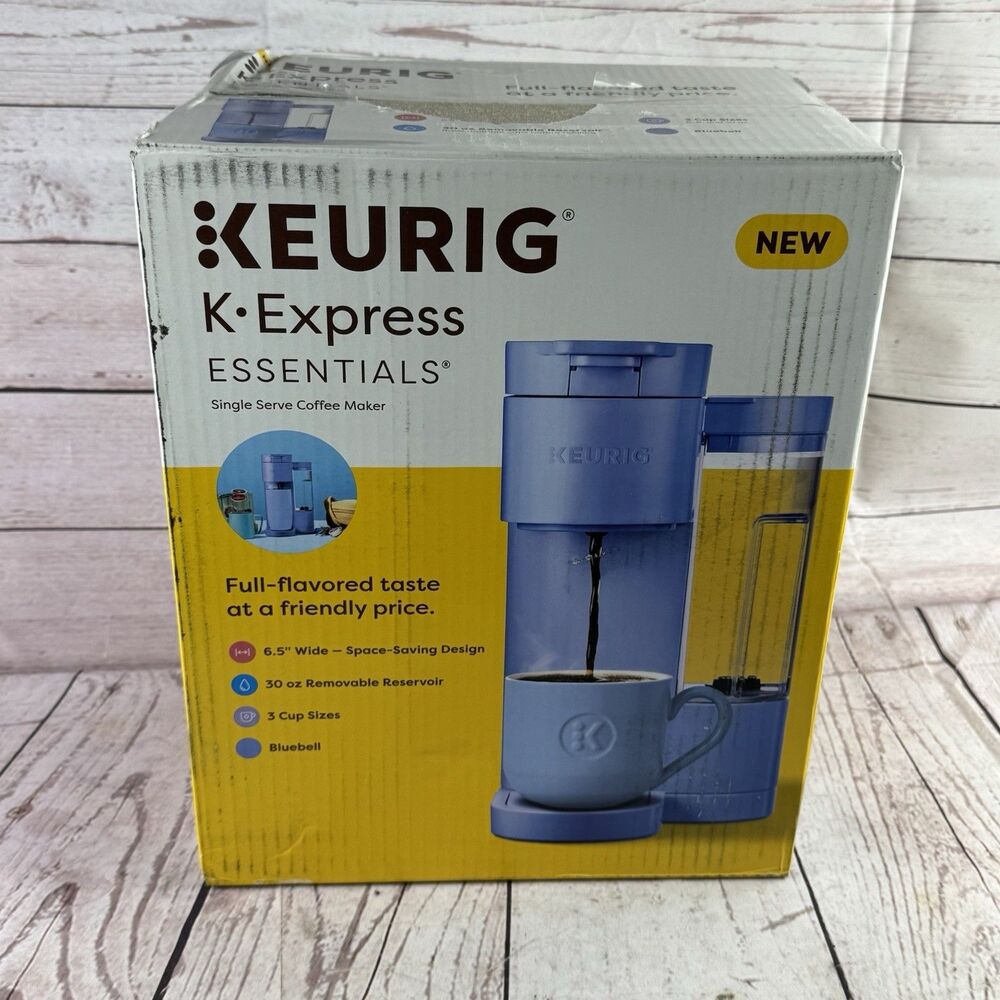 Keurig K Express Essentials Bluebell K Cup Pod Coffee Brewer 30 oz Tank